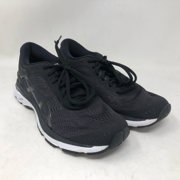 gel kayano 24 black phantom white